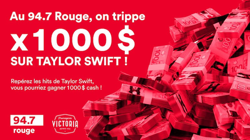 À ROUGE ON TRIPPE X 1000$ SUR TAYLOR SWIFT